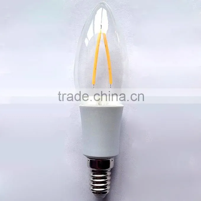 E27 E14 led G45 bulb light 2w led filament bulb lamp,CE,RoHS