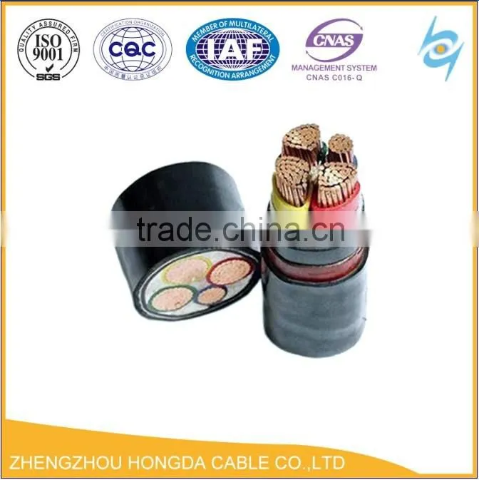 Copper core PVC insulated PVC sheath KVV control cable