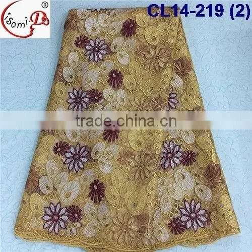 CL14-219 Elegant embroidery french lace,tulle lace fabric african french net lace fabric