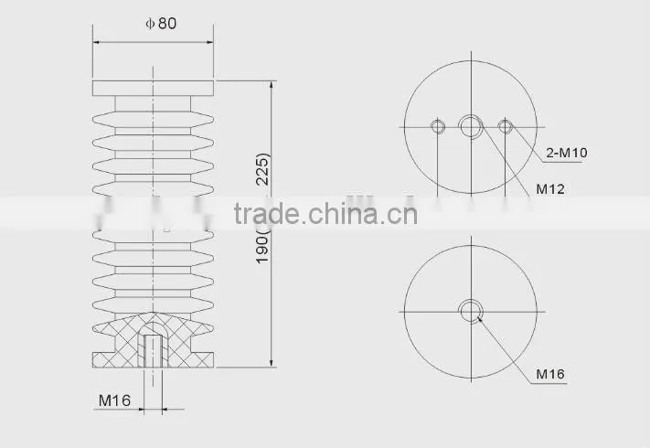 ANSI 24kv Epoxy resin insulator for power