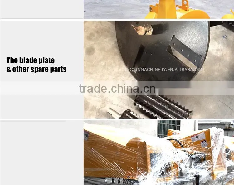 PTO Driven wood chipper shredder with hydraulic feeding system