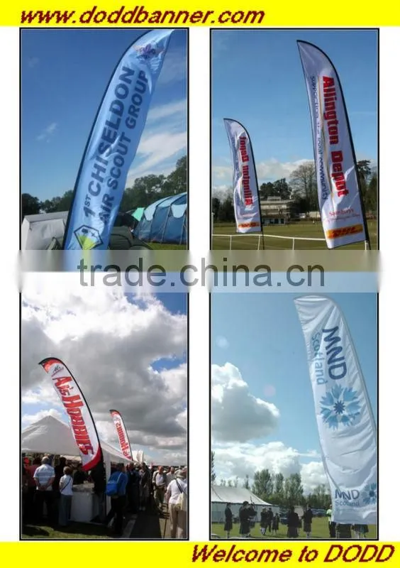 Feather flags with pole and base