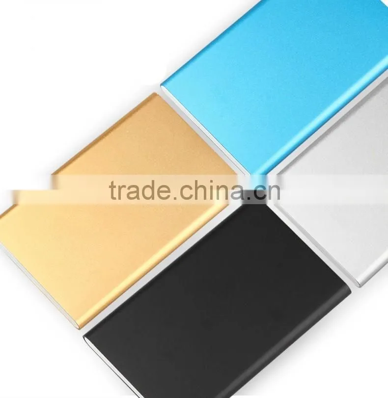 OEM/ODM China factory promotion gift lithium polymer super slim power bank 6000mah 4000mah 2.98usd one set