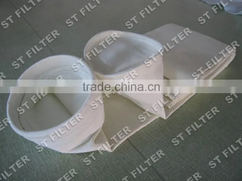 anti corrosion industrial filter bag for nonferrous metallurgy, fiberglass e ptfe membrane filter bag
