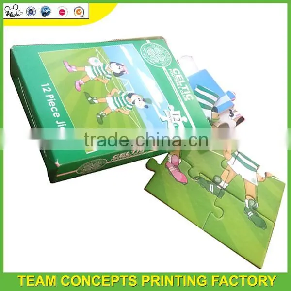12pcs custom kids mini jigsaw puzzle games
