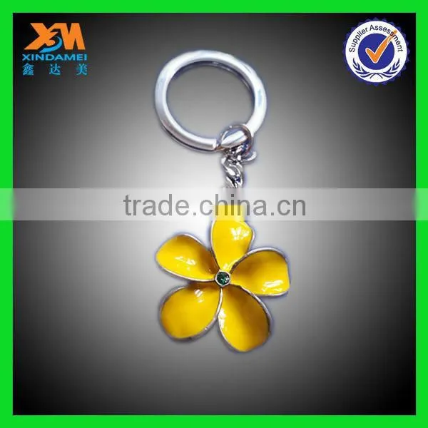 Newest fashion cheap 3D Aureate bottle shape metal keychain