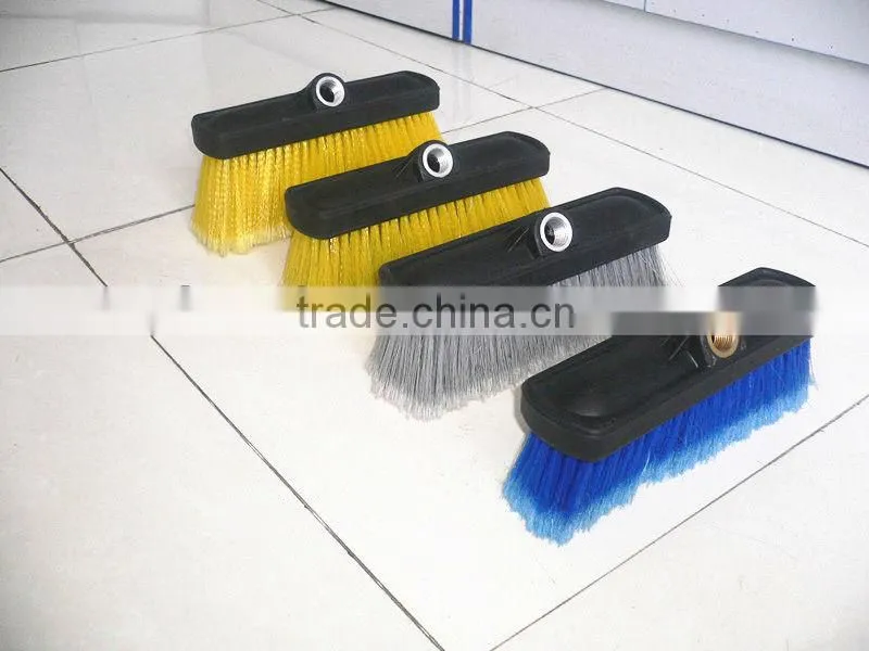 Soft Plastic bristle flow through car wash brush