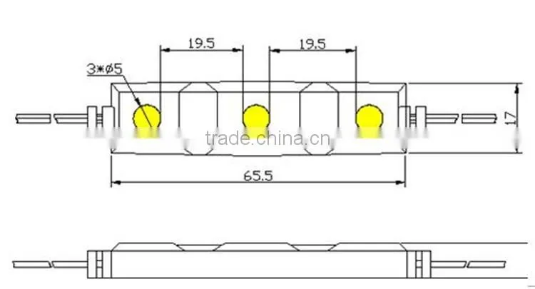 FIVE YEARS WARRANTY ip65 Epistar SMD5060 LED DMX RGB Channel Letter LED module