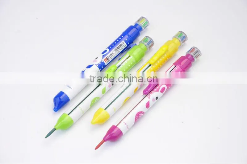 Wax color pencil, multi color pencil, wax color crayon