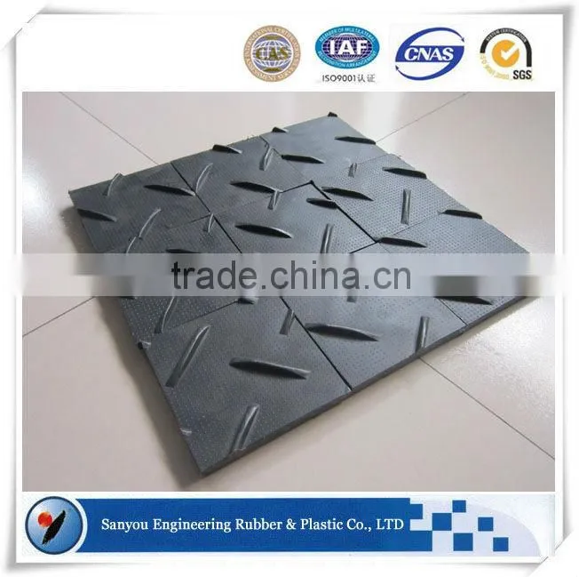 HDPE ground protection mat pe plastic cover sheet 15mm