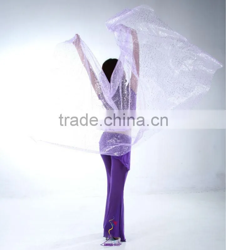 SWEGAL belly dance face veil,belly dance accessories,belly dance silk fan veil SGBDD13016