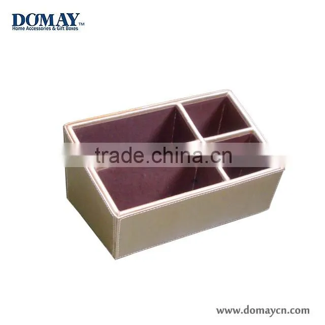 PU office holder/ desk holder in faux leather/pu leather holder/leather pen holder
