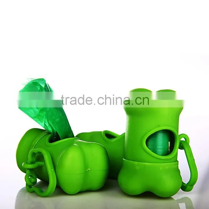 Custom pet strong plastic drawstring dog poop bag