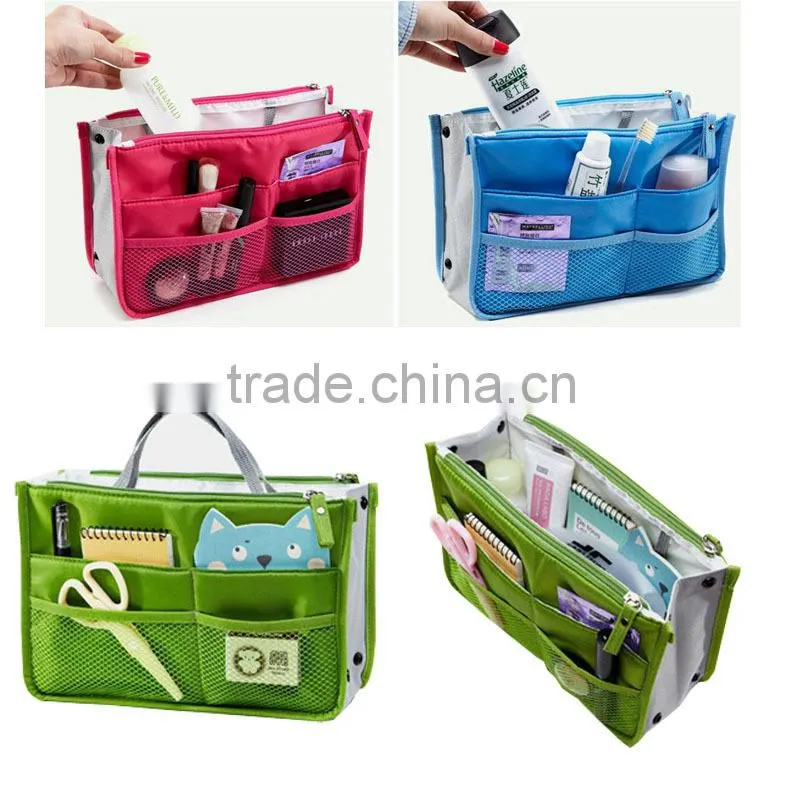 2015 fashion Polyester multi-fuction storage bags, fashion cosmetic storage bags/bag in bag