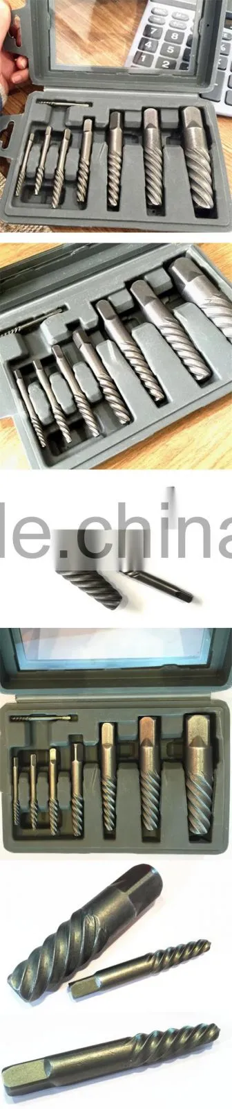 High quality 8 Pieces Coarse Thread Screw Extractor Set Threading Tool Set