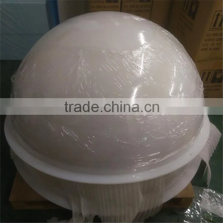 Acrylic plastic half dome, acrylic dome cover, white acrylic dome