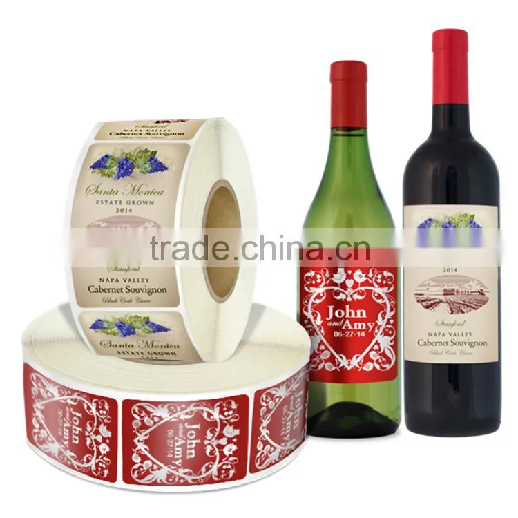 Hologram hot stamping foil label paper stickers