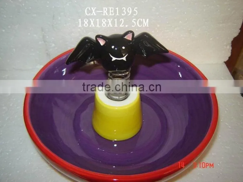 halloween ceramic candy plates