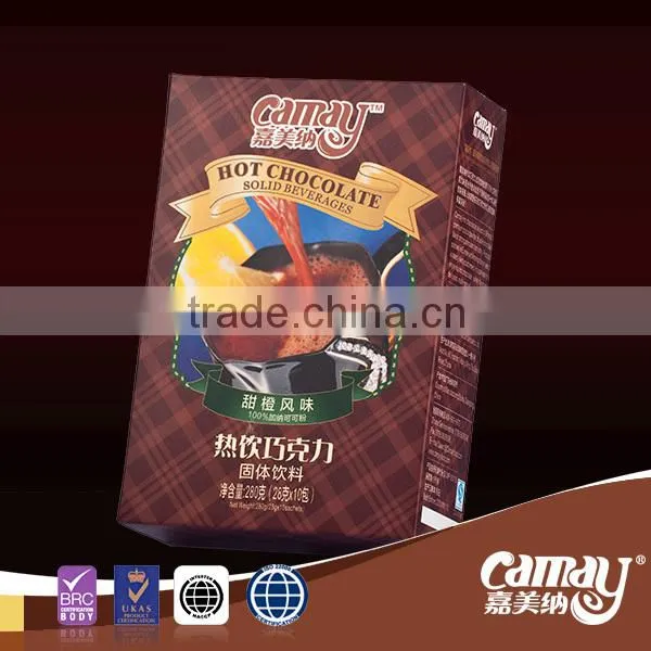 Orange flavoredHot Chocolate cocoa