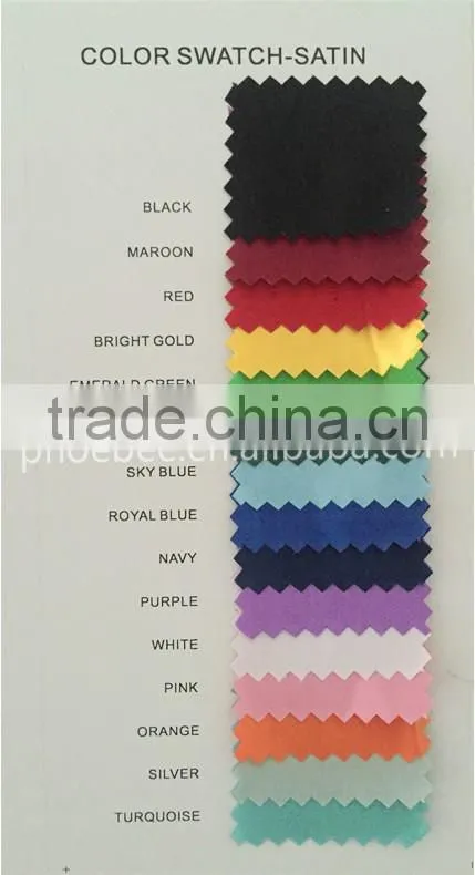 Hot Sell Shiny Pink Satin Plain Graduation stoles