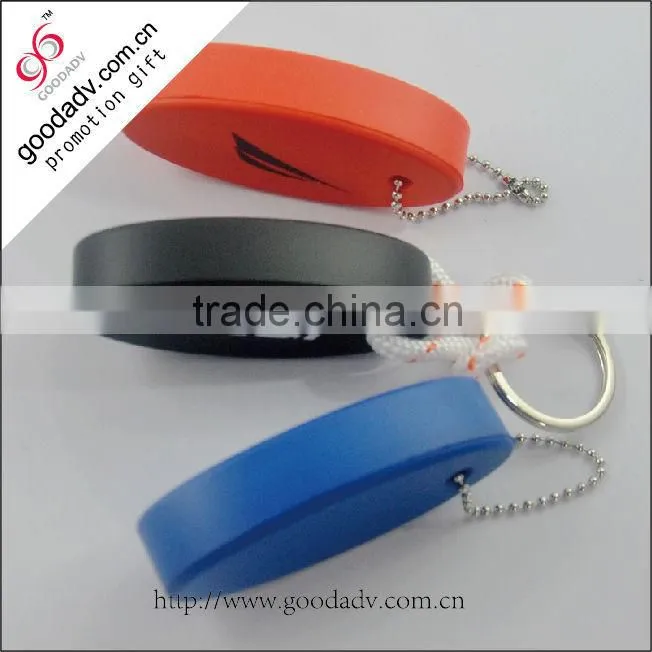 Promotion gift eco-friendly material pu foam floating keychain