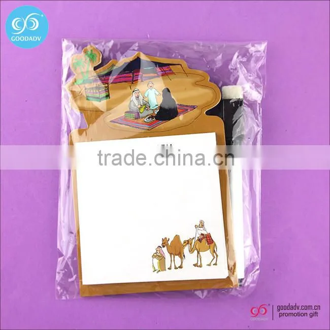 Custom shaped magnetic notepad loose leaf memo pad with custom logo