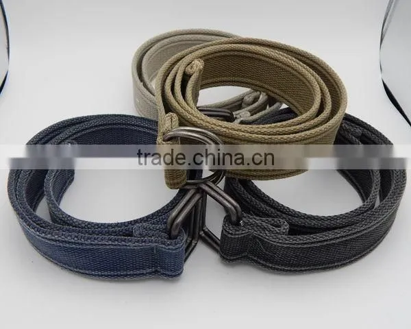 Canvas belt webbing belt knitted men belt cheap price customized fabric belt