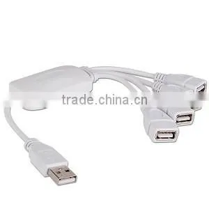 True High-Speed USB 2.0 4-Port Hub Splitter Cable Adapter for Laptop PC(A-225)