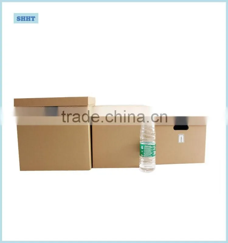 customized high quality gift storage corrugated paper box with window