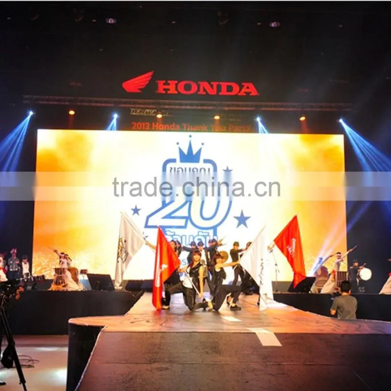 Perfect viewing effect full color p10 led display screen stage background led video wall