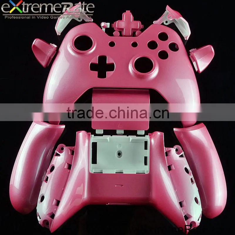 Pink glossy controller housing case for Xbox One custom shell