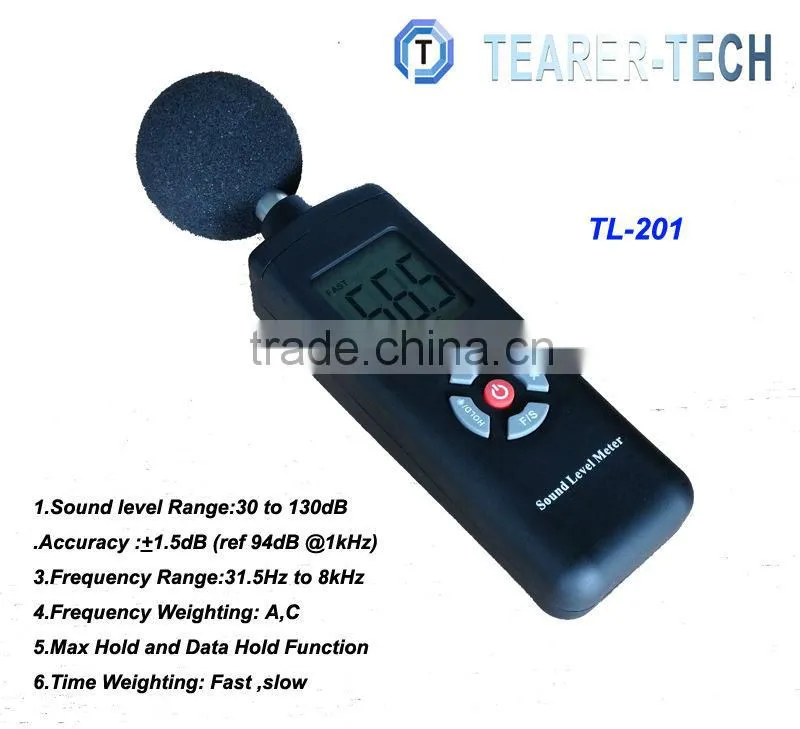 High quality 30~130dBA sound vibration analyzer