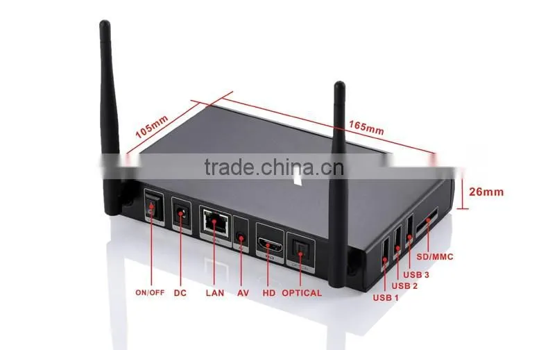 Metal Case Quad Core Android 5.1 OS 2G/8G X95 Amlogic S905 TV Box