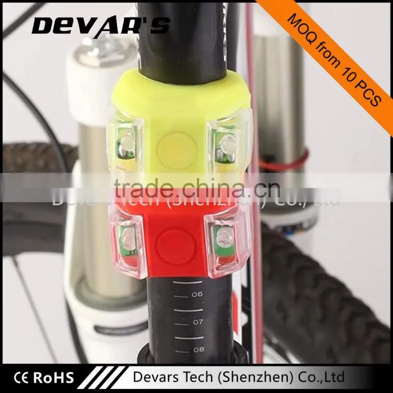 promotion bike accessory silicone led light led bicycle light