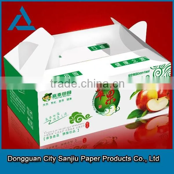 Custom design colorful corrugated paper box for fruit packing