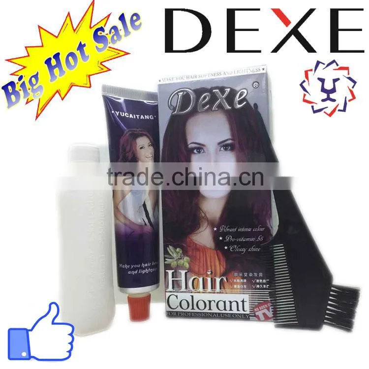 Dexe hair dye hair colorant with 12 colors
