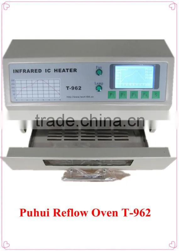 Puhui T-962 Infrared reflow oven, bga reflow soldering oven,smt reflow oven, Infrared IC Heater,pcb soldering machine t962