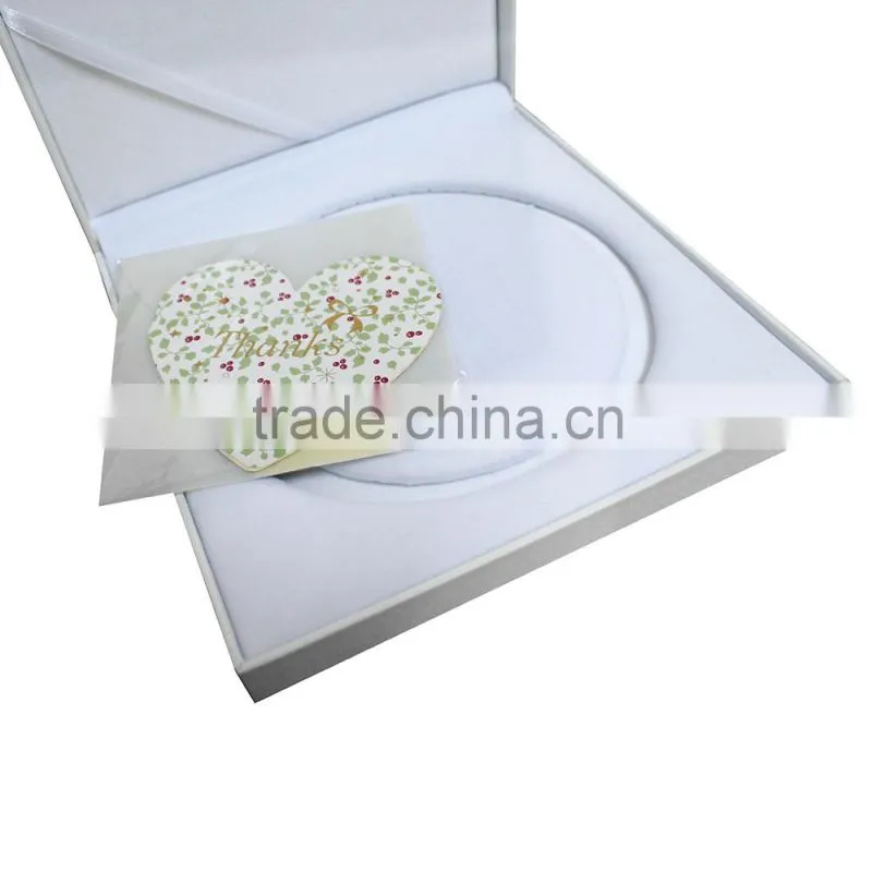 Elegant design leatherette paper cufflink gift box
