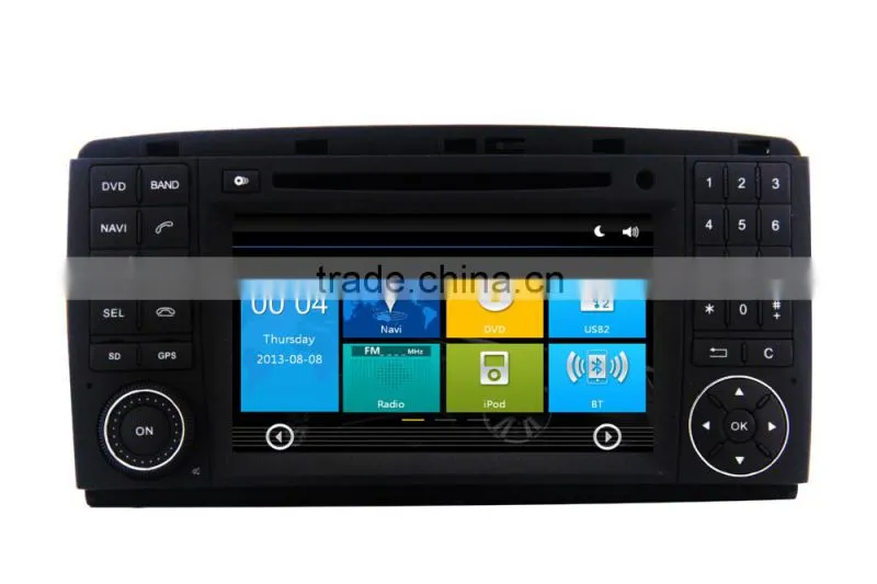 Shenzhen factory supply 2 din car dvd for BENZ NEW R300 with DVD,GPS,Radio,SWC,RDS,VDR,WIFI