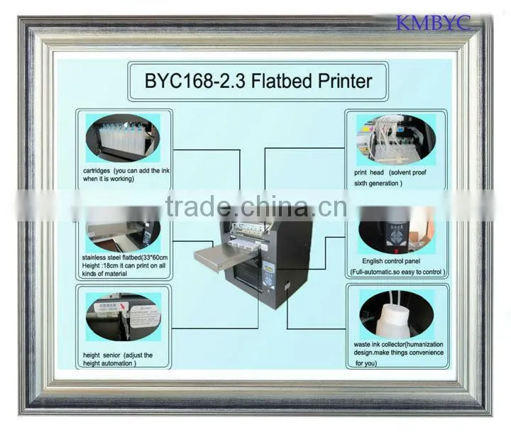 popular product a3 size digital plastic/ceramic/glass/ metal bottle printer