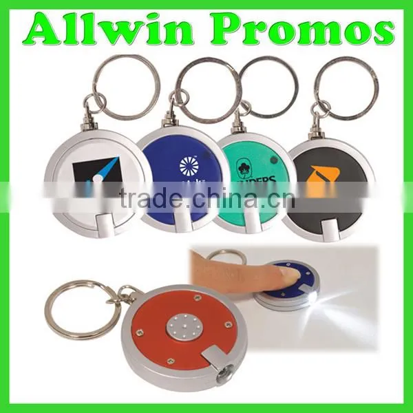 Laser Engraving Souvenir LED Flashlights Keychain