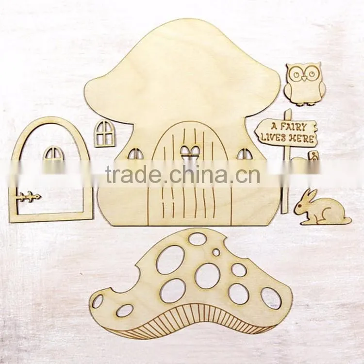 Wood craved craft and small template