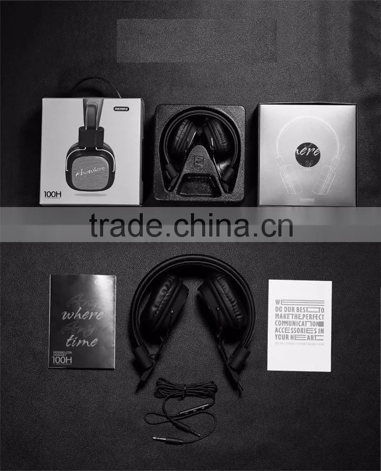 Microphone Noise Cancelling Headband Headset Remax connector wire 3.5mm headset microphone