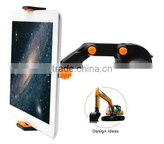 Sunction mobile phone cradle car mount holder, car seat cup holder for iPad Mini/glaxey tab