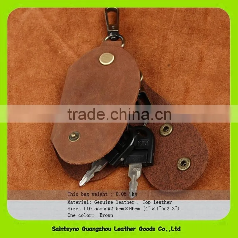 15109 Promotion leather key cover security key pouch