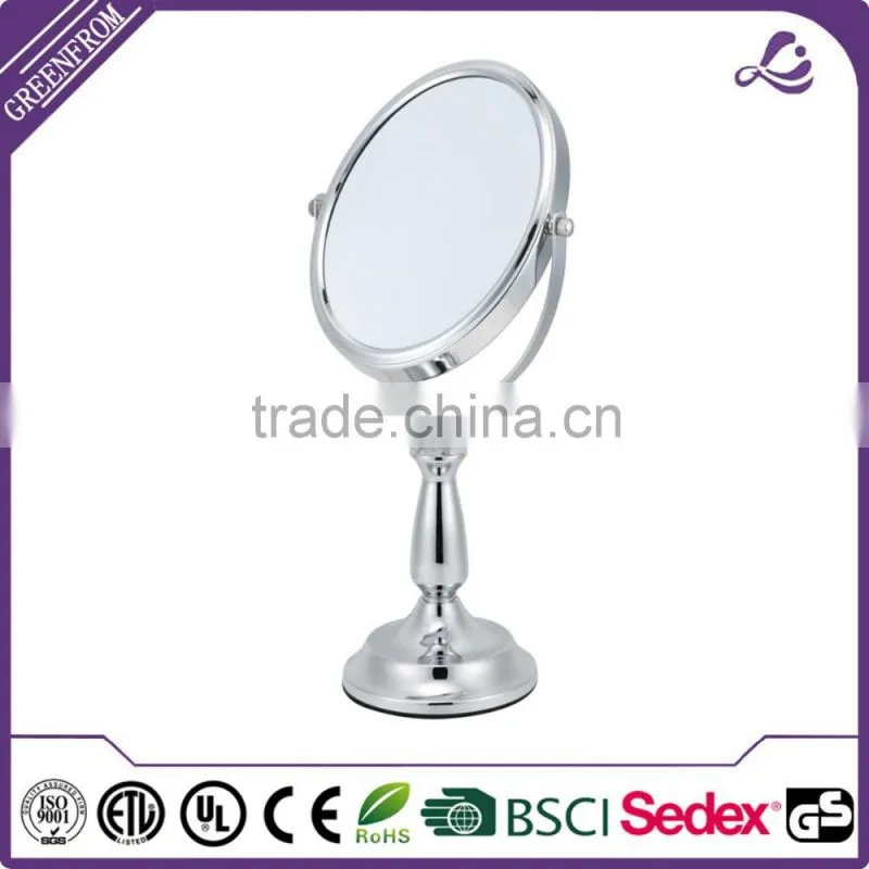 7 inch plastic frame cosmetic cosmetic mirror with handle