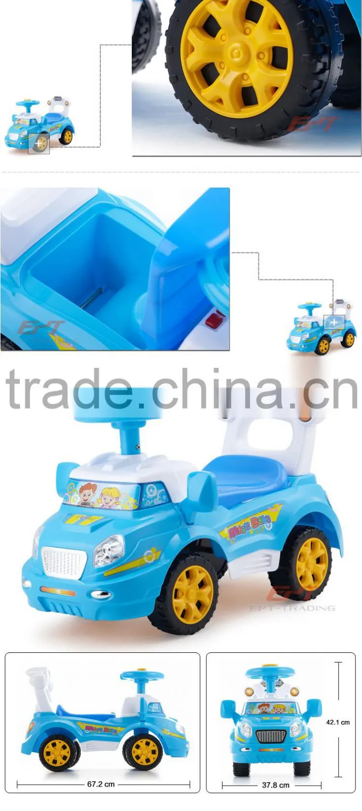 Hot selling top quality ride on toy car for kids in india
