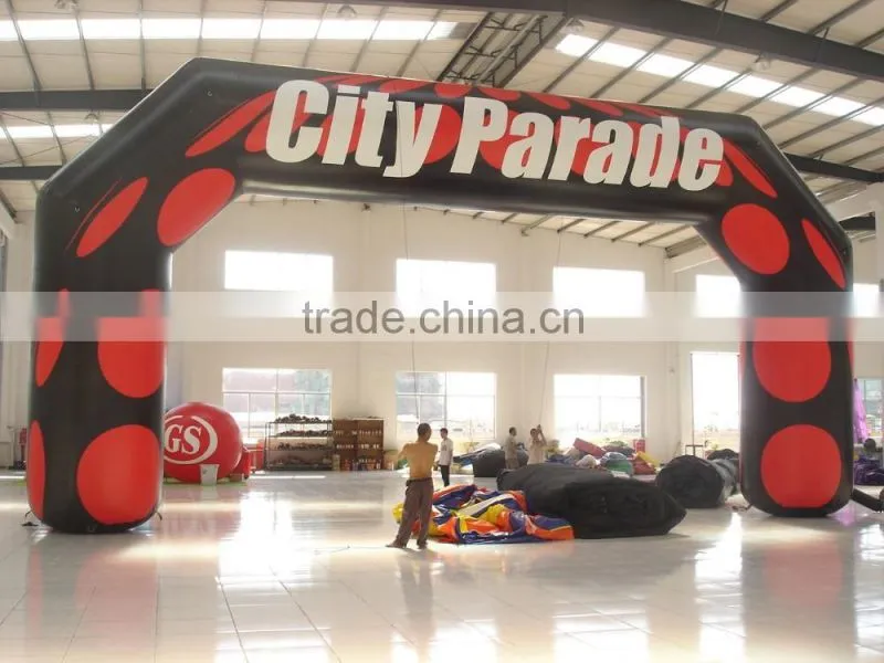Best price new design advertising PVC inflatable finish line arch