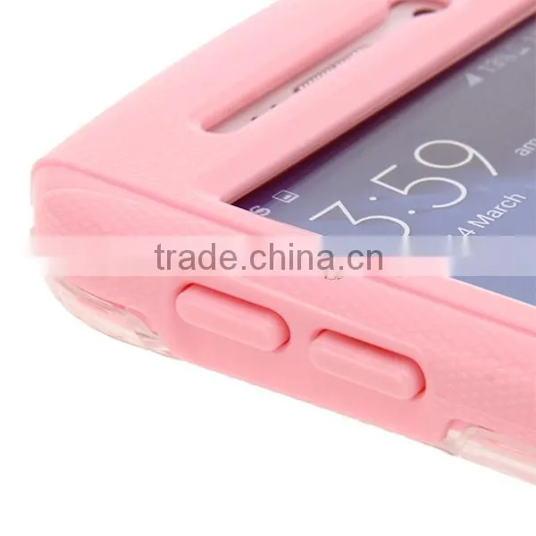 Waterproof Case Cover for Samsung Galaxy S6 Edge S6 With Button Pink