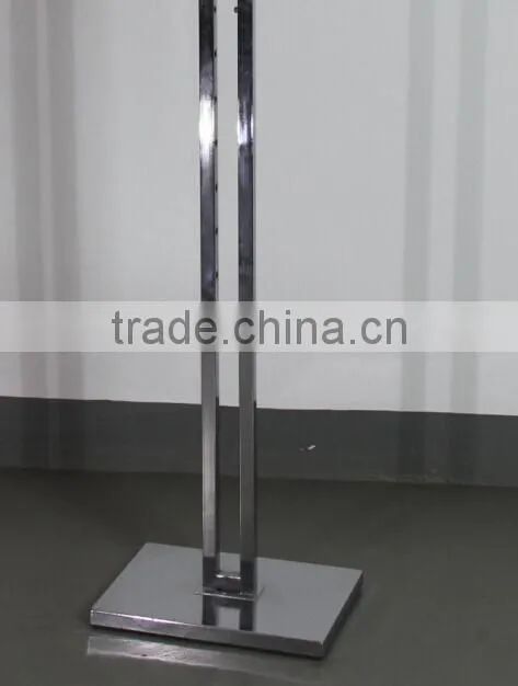 RH-YJ01 cloth display racks 400*300*1800 Q235 chrome plated High Quality Clothes Rack Stand Display
